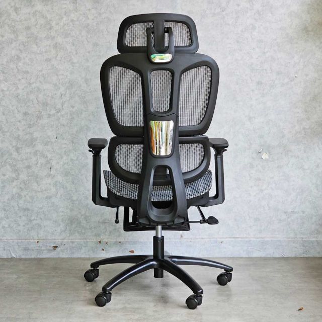 Ghế lưới văn phòng có tựa đầu Ergonomic màu xám HOGVP165