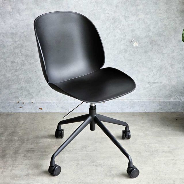 Ghế nâng hạ chân xoay lưng nhựa cao 2 màu GAKB-53PP