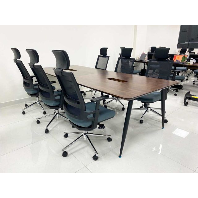 Ghế xoay văn phòng lưng lưới có tựa đầu HOM1085-01