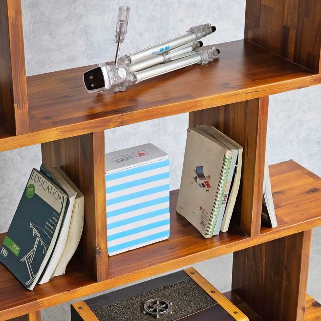Kệ sách 5 tầng 100x28x150cm gỗ tràm KS68256