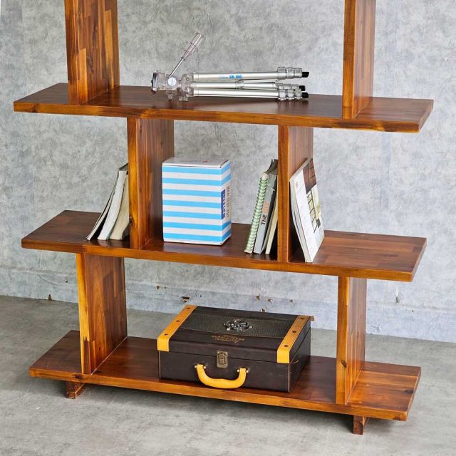 Kệ sách 5 tầng 100x28x150cm gỗ tràm KS68256