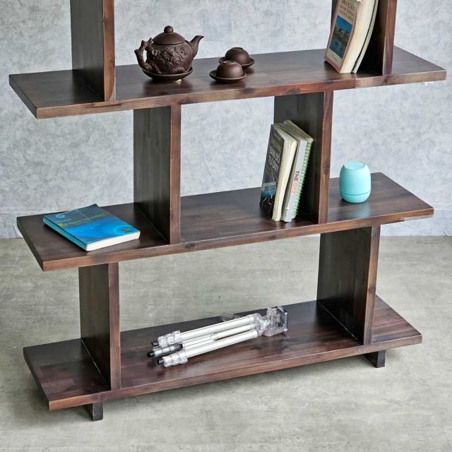 Kệ sách 5 tầng 100x28x150cm gỗ tràm KS68256