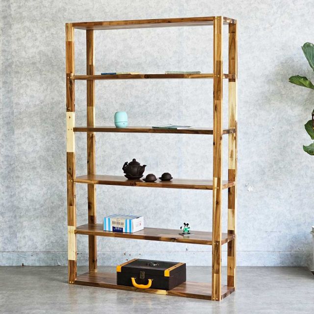 Kệ sách 6 tầng 100x28x160cm gỗ tràm KS68235