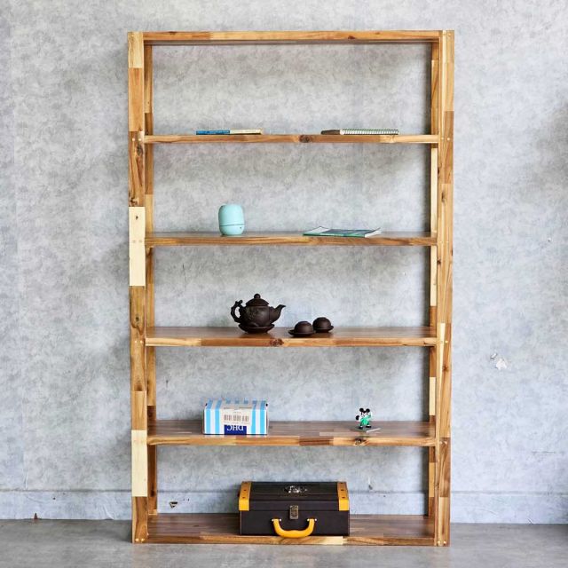 Kệ sách 6 tầng 100x28x160cm gỗ tràm KS68235