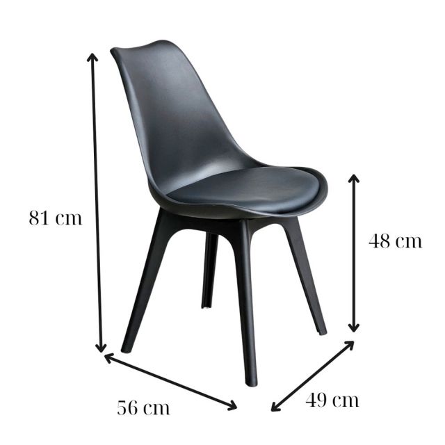 Kích thước ghế Eames nhựa
