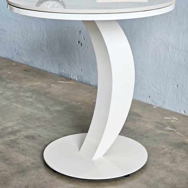 Bàn tab sofa tròn 50x50cm mặt đá ceramic SST038