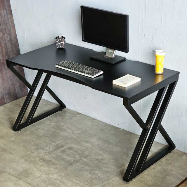 Bàn Gaming 140x70cm gỗ cao su chân chữ X GD68089