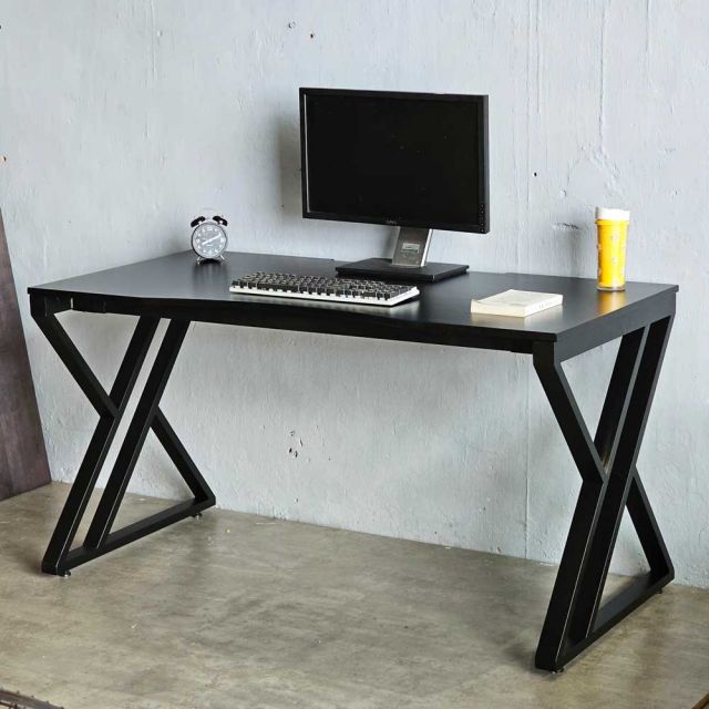 Bàn Gaming 140x70cm gỗ cao su chân chữ X GD68089
