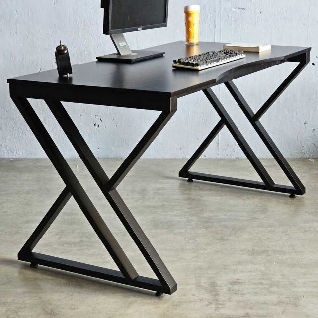 Bàn Gaming 140x70cm gỗ cao su chân chữ X GD68089