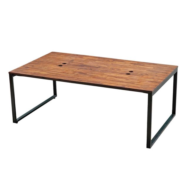 Bàn cụm 4 người 200x120cm gỗ tràm hệ Rectang HBRT100 Bàn cụm 4 người 200x120cm gỗ tràm hệ Rectang HBRT100