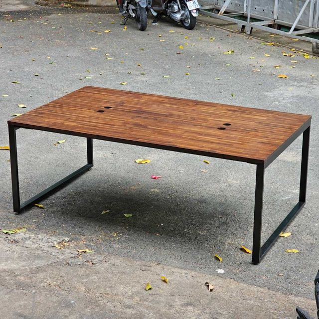 Chân sắt lắp ráp cho bàn cụm 200x120cm sơn tĩnh điện HCRT034