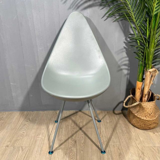 Ghế cafe giọt nước nhựa ABS chân sắt GAK8112