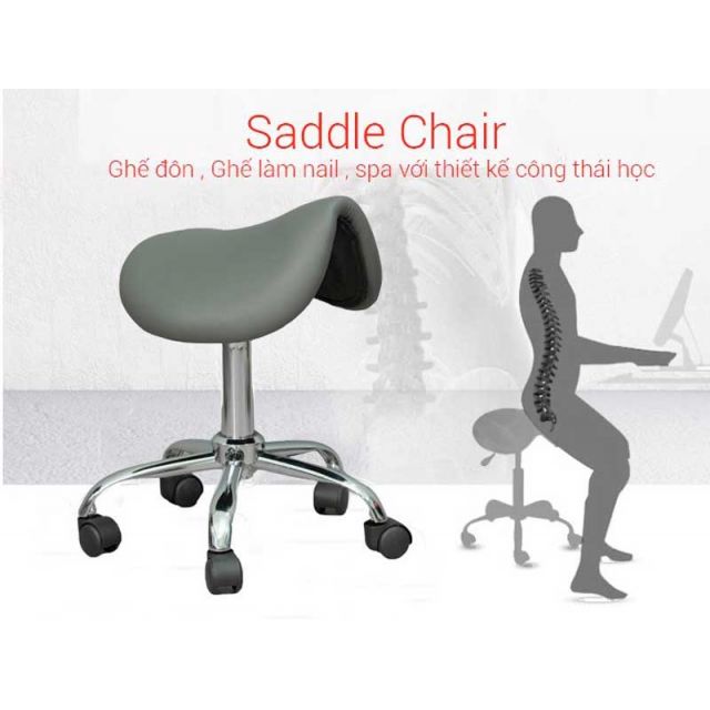 Ghế làm nails spa chuẩn Ergonomic cho thợ GAK837