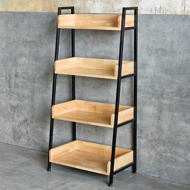 Kệ CASAN 4 tầng gỗ kết hợp khung sắt
