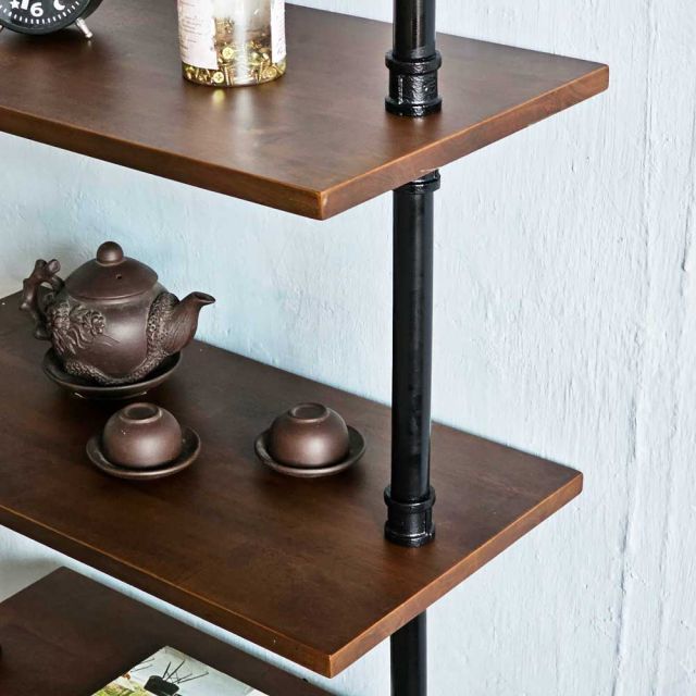 Kệ ống nước treo tường 3 tầng 60x30x120cm gỗ cao su KTT68024