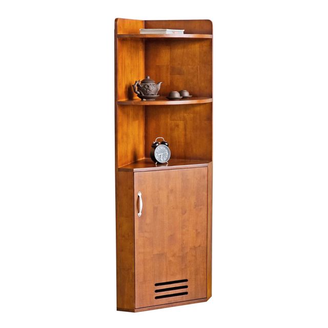 Kệ góc tường có ngăn tủ 40x40x150cm gỗ cao su KGT68031 Kệ góc tường có ngăn tủ 40x40x150cm gỗ cao su KGT68031