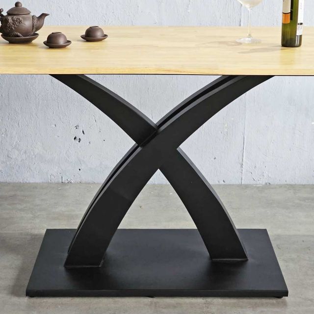 Bàn ăn chữ nhật 160x80cm gỗ cao su BA68200