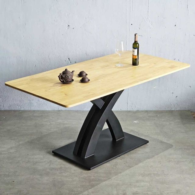 Bàn ăn chữ nhật 160x80cm gỗ cao su BA68200