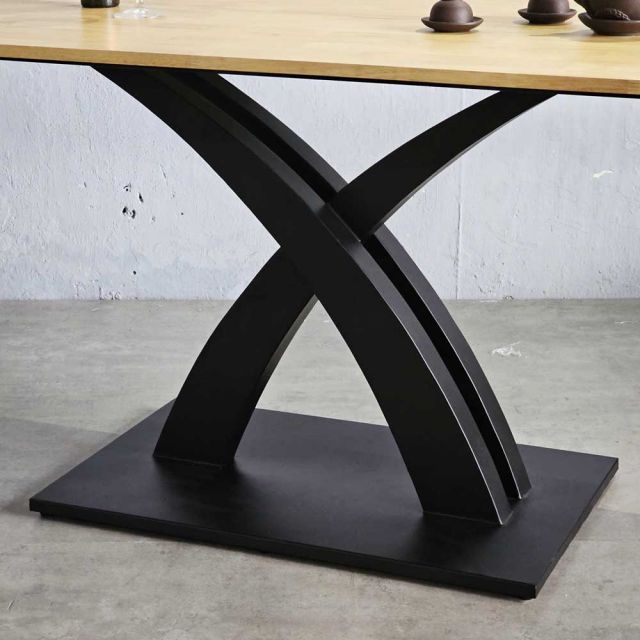 Bàn ăn chữ nhật 160x80cm gỗ cao su BA68200