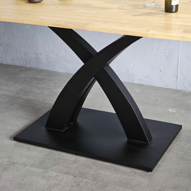 Bàn ăn chữ nhật 160x80cm gỗ cao su BA68200