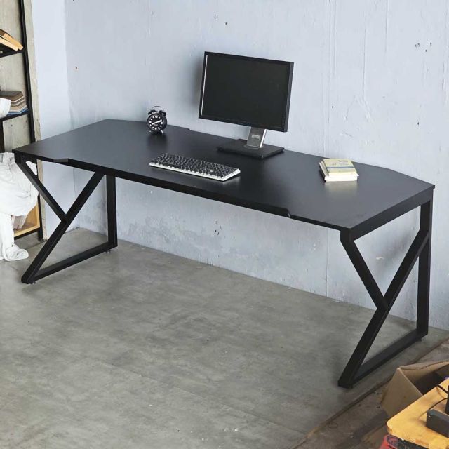 Bàn Gaming chữ K 200x80cm gỗ cao su GD68092