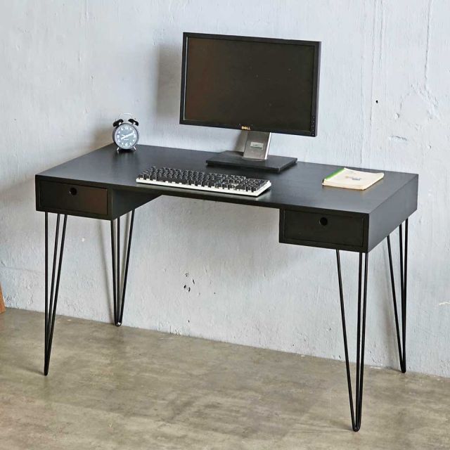 Bàn làm việc có ngăn kéo 120x60cm gỗ cao su BD68124
