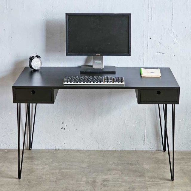 Bàn làm việc có ngăn kéo 120x60cm gỗ cao su BD68124