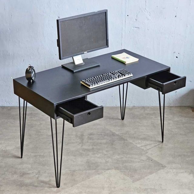 Bàn làm việc có ngăn kéo 120x60cm gỗ cao su BD68124