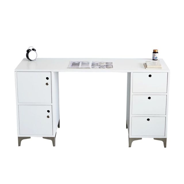 Bàn làm việc có tủ 140x50cm gỗ cao su BD68125 Bàn làm việc có tủ 140x50cm gỗ cao su BD68125