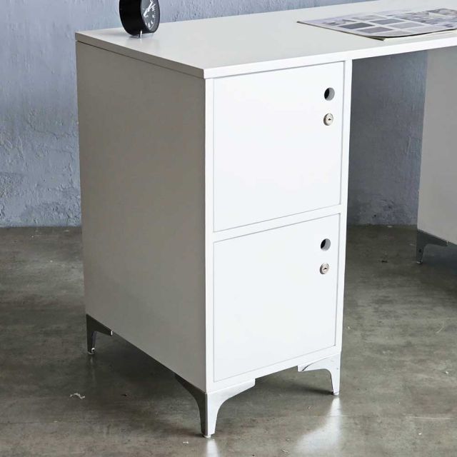 Bàn làm việc có tủ 140x50cm gỗ cao su BD68125