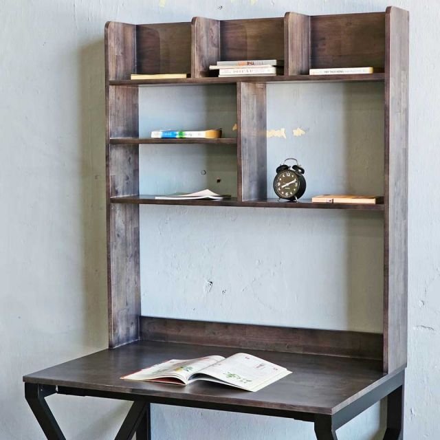 Bàn làm việc 120x70x185cm gỗ cao su chân chữ K FD68067