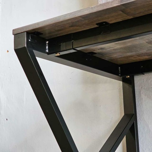 Bàn làm việc 120x70x185cm gỗ cao su chân chữ K FD68067
