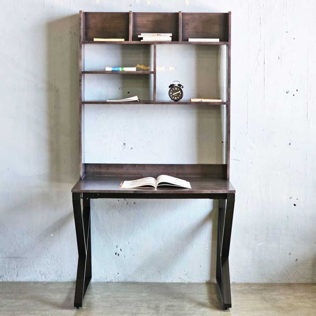Bàn làm việc 120x70x185cm gỗ cao su chân chữ K FD68067