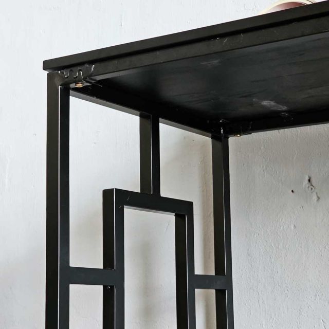 Bàn làm việc 100x60cm gỗ cao su chân sắt SPD68222