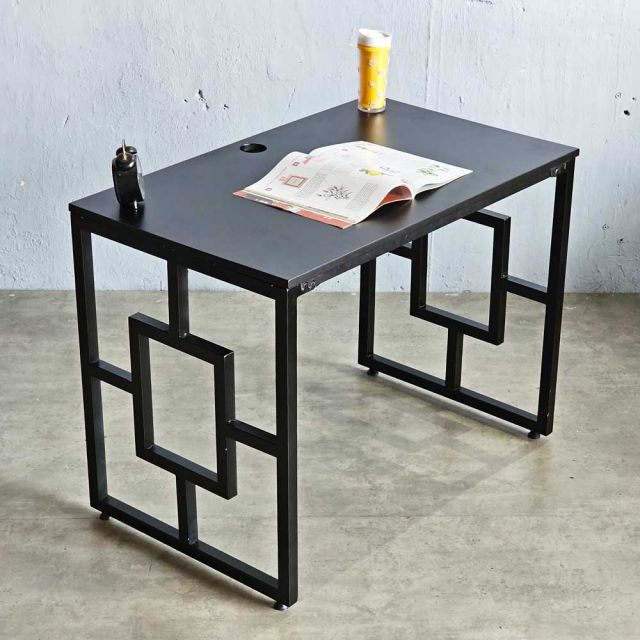 Bàn làm việc 100x60cm gỗ cao su chân sắt SPD68222