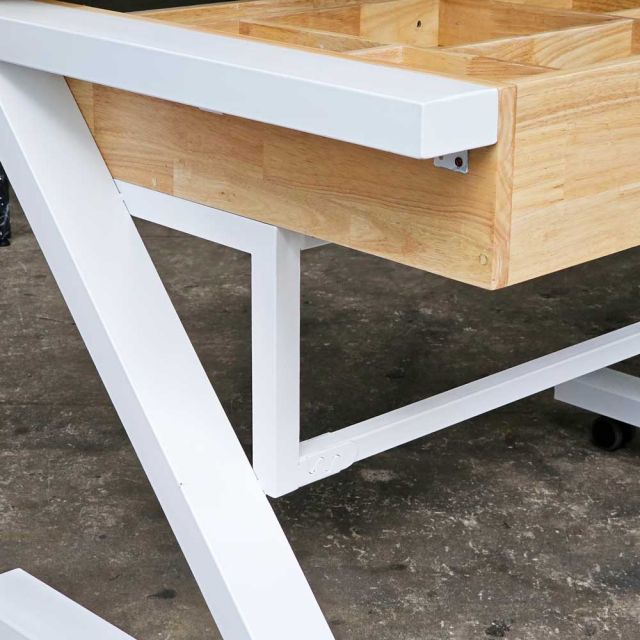 Bàn vẽ kiến trúc di động 110x65cm gỗ cao su DD68011