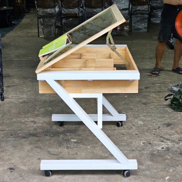 Bàn vẽ kiến trúc di động 110x65cm gỗ cao su DD68011