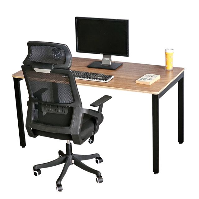 Combo bộ bàn ghế làm việc 140x70cm chân sắt CB68207 Combo bộ bàn ghế làm việc 140x70cm chân sắt CB68207