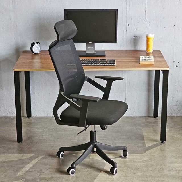 Combo bộ bàn ghế làm việc 140x70cm chân sắt CB68207