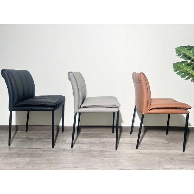 Ghế ăn nệm da microfiber chân sắt GAK192