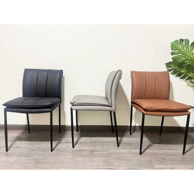 Ghế ăn nệm da microfiber chân sắt GAK192