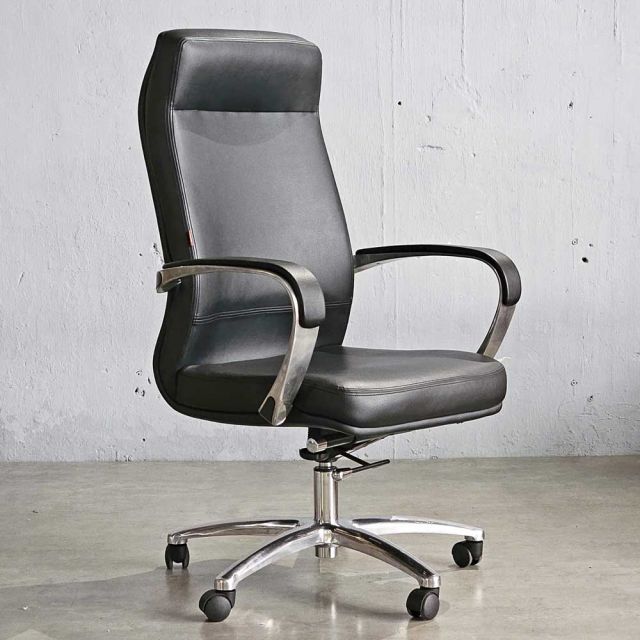 Ghế giám đốc bọc da PU tay nhôm đúc HOM1108