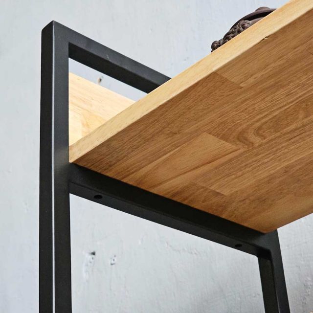 Kệ sách trang trí VEGA 3 tầng gỗ kết hợp khung sắt KS68075