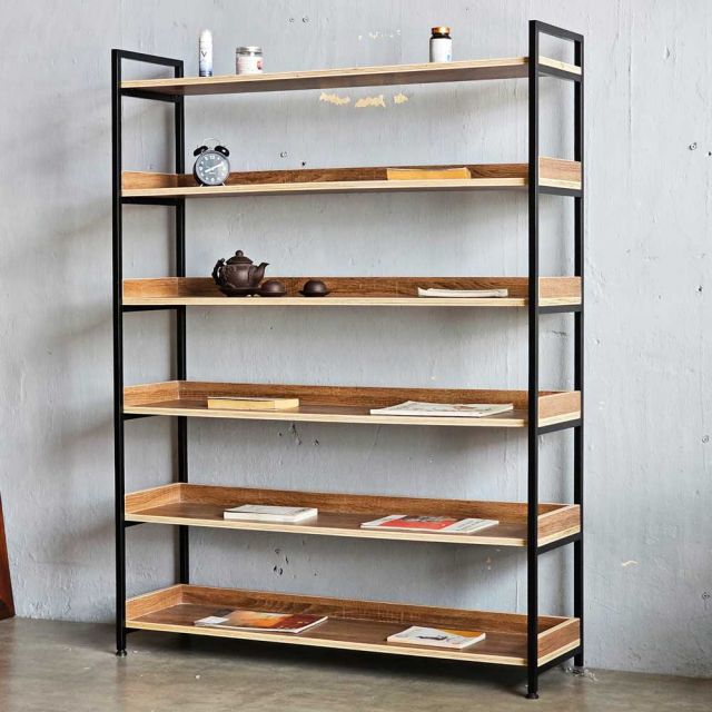 Kệ sách 6 tầng 120x34x160cm gỗ plywood KS68263