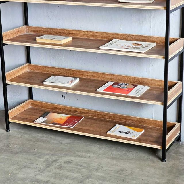 Kệ sách 6 tầng 120x34x160cm gỗ plywood KS68263