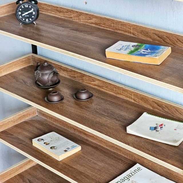 Kệ sách 6 tầng 120x34x160cm gỗ plywood KS68263