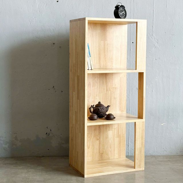 Kệ Sách 3 Tầng Gỗ Cao Su 50x32x115cm-  KS68264