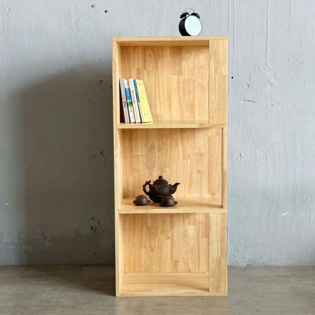 Kệ Sách 3 Tầng Gỗ Cao Su 50x32x115cm-  KS68264