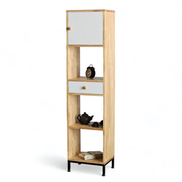 Kệ trang trí 40x30x160cm gỗ cao su KS68264 Kệ trang trí 40x30x160cm gỗ cao su KS68264