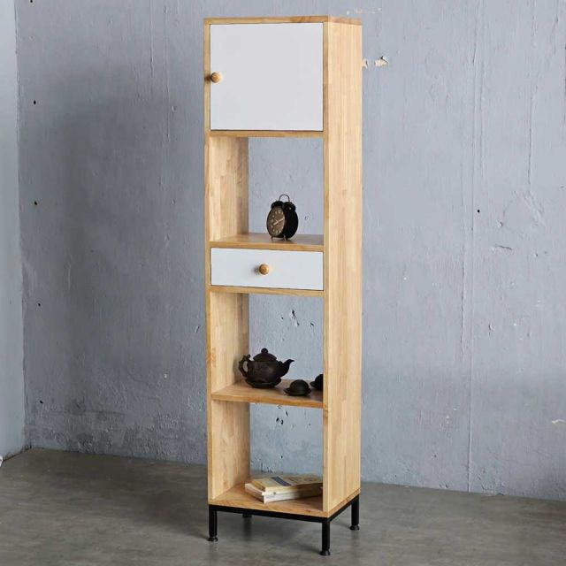 Kệ trang trí 40x30x160cm gỗ cao su KS68264
